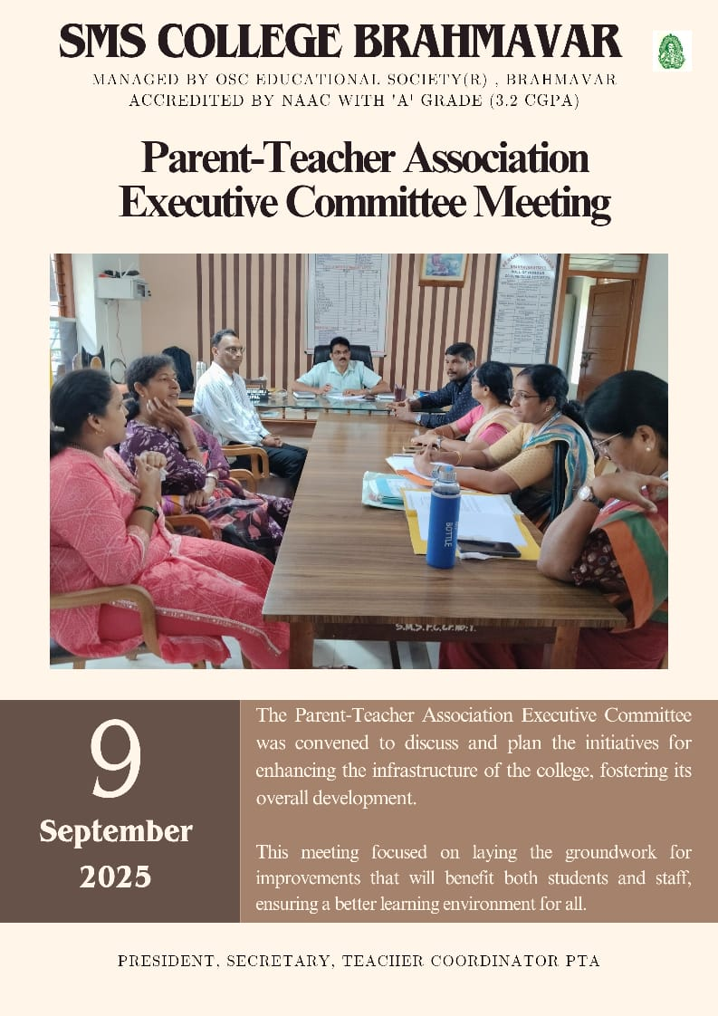 PTA Association Meeting - SMS College Brahmavara